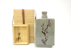 作家物　梅絵　扁壷